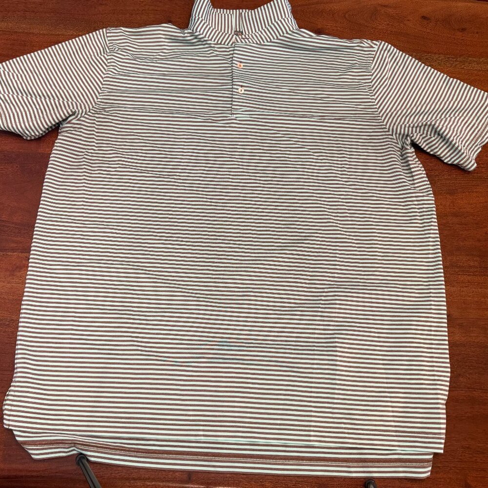 Green Brown Peter Millar Men's Summer Comfort Performance Polo